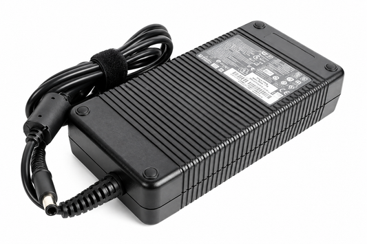 Representative HP 230W used branded laptop charger with large barrel connector