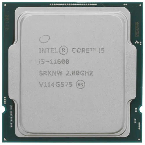 Genuine Intel Core i5-11600 SRKNW processor reference photo, top view
