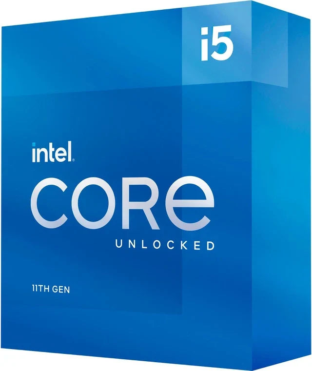 Intel Core i5-11600K 11th Gen processor product photograph; tray/OEM CPU listing