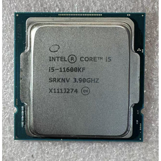 Intel Core i5-11600KF SRKNV tray OEM processor chip, 3.90GHz front view