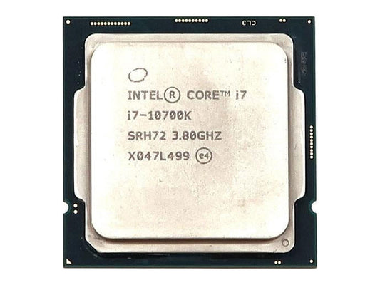 Actual Intel Core i7-10700K SRH72 CPU chip model reference photograph
