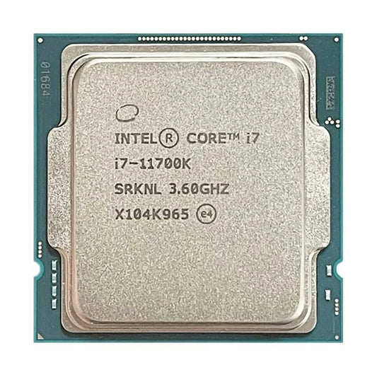 Genuine Intel Core i7-11700K SRKNL 3.60GHz CPU chip reference photo