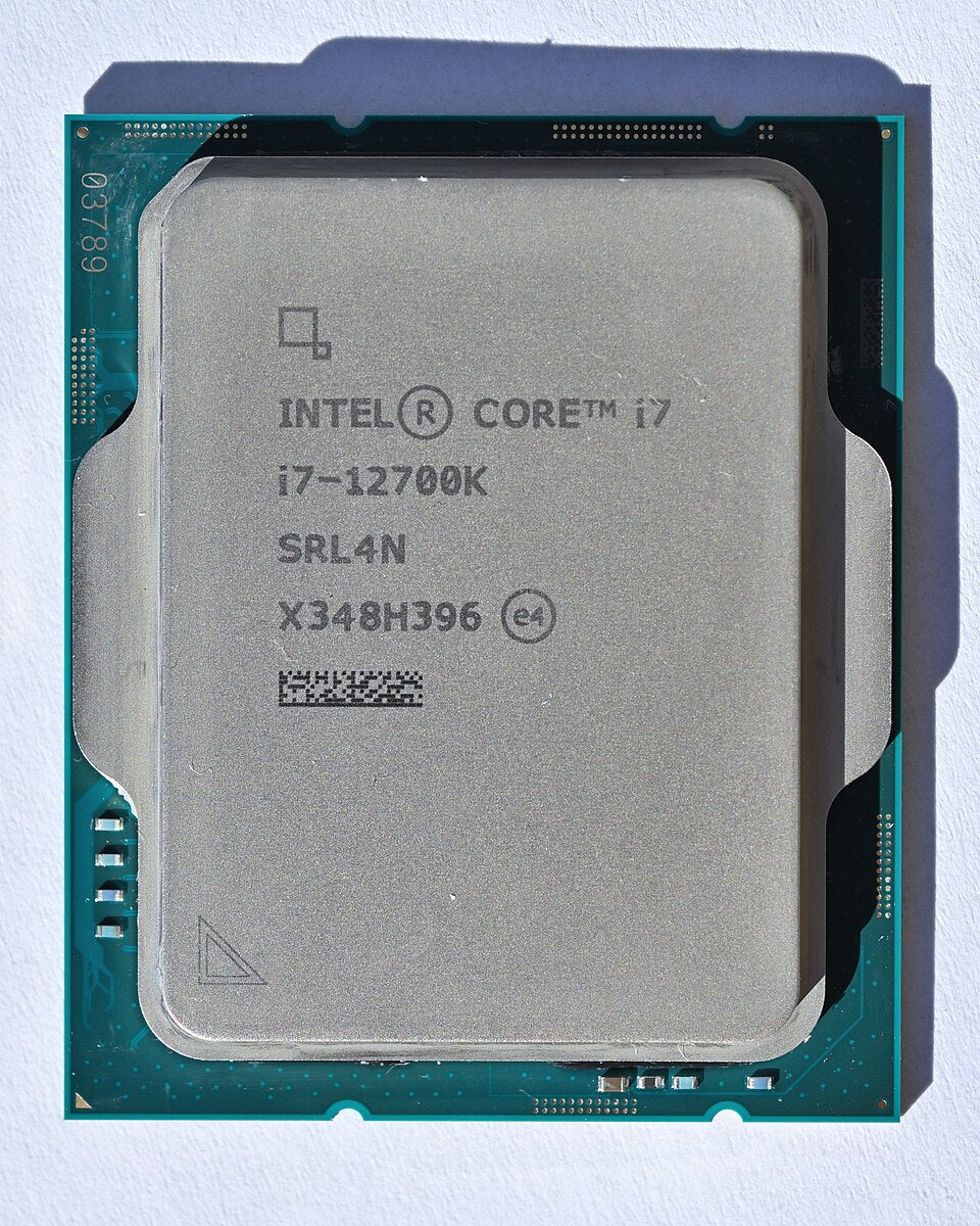 Genuine Intel Core i7-12700K CPU photo, 4300streetcar CC BY 4.0 Wikimedia Commons