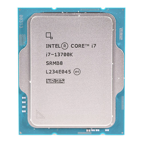 Real Intel Core i7-13700K SRMB8 processor chip reference photograph