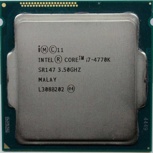Real Intel Core i7-4770K SR147 3.50GHz CPU, third-party reference photo, not SakoonSay stock