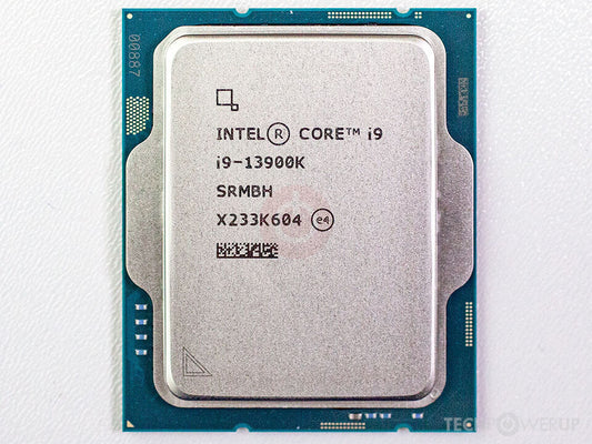 Genuine Intel Core i9-13900K SRMBH CPU chip reference photograph from Villman