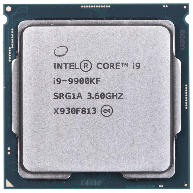 Genuine physical Intel Core i9-9900KF SRG1A R0 processor reference photograph; not SakoonSay inventory