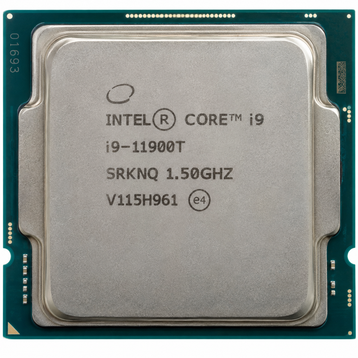 AI-generated illustration of Intel Core i9-11900T processor; not actual stock photograph