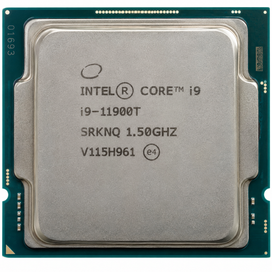 AI-generated illustration of Intel Core i9-11900T processor; not actual stock photograph