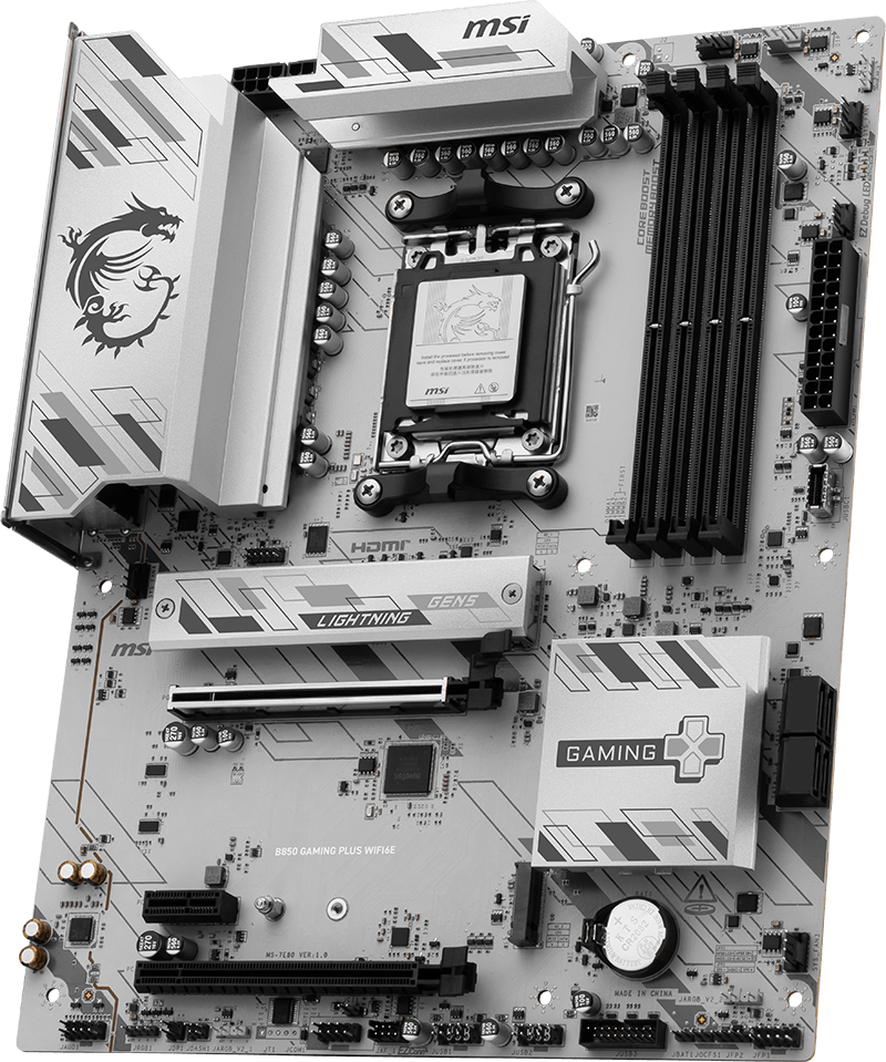 MSI B850 Gaming Plus WiFi6E motherboard official MSI product image
