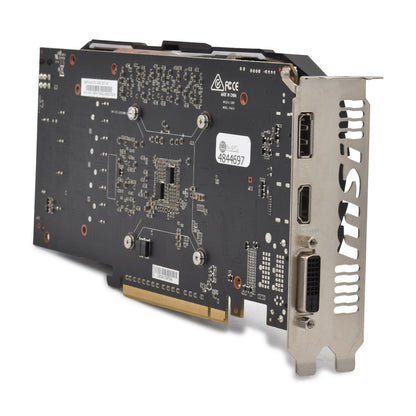 MSI GeForce GTX 1060 3GT OC 3GB back PCB view
