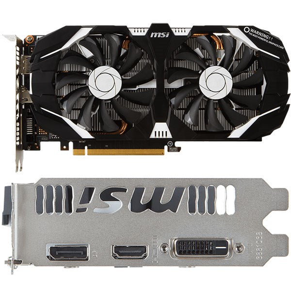 MSI GeForce GTX 1060 3GT OC 3GB front view