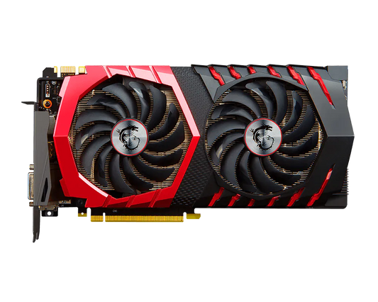 MSI GeForce GTX 1070 GAMING X 8G front view without box