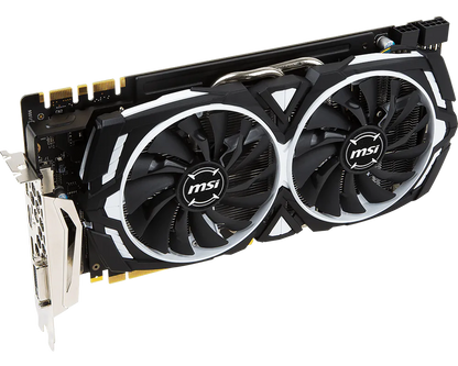 MSI GeForce GTX 1070 Ti ARMOR 8G angle view