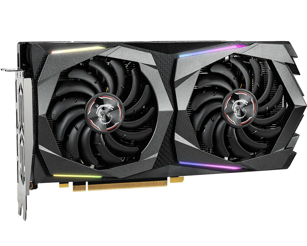 MSI GeForce GTX 1660 SUPER GAMING X 6GB angle view