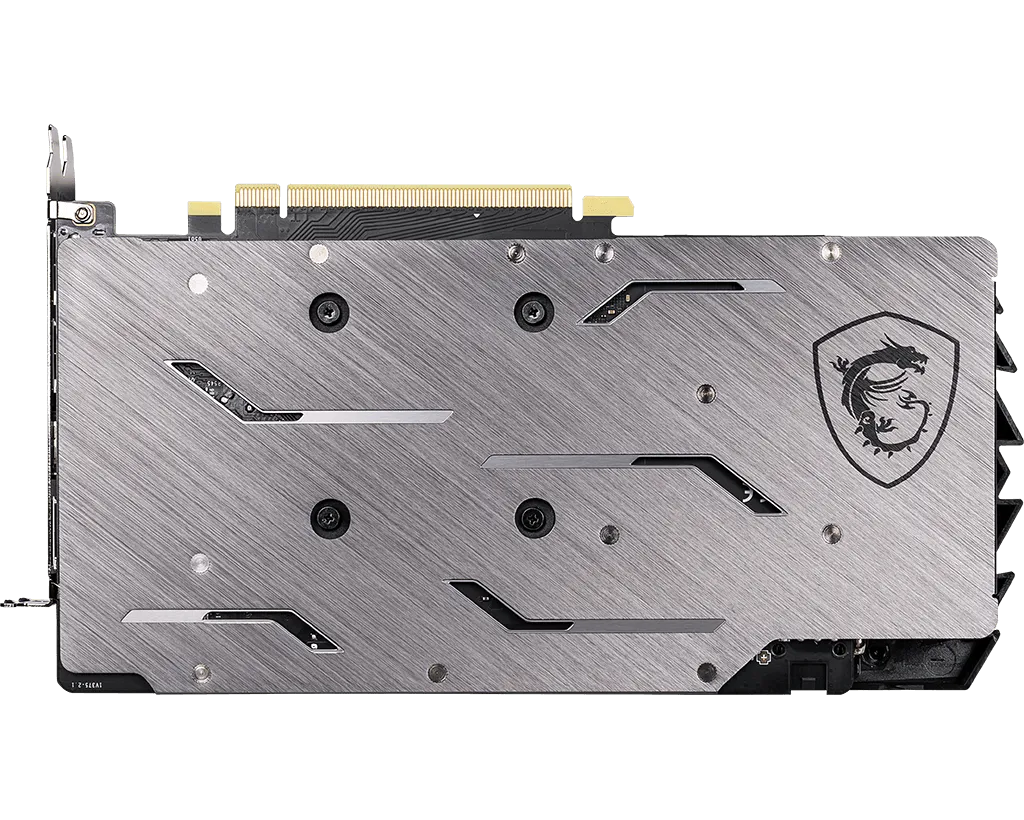MSI GeForce GTX 1660 SUPER GAMING X 6GB back view