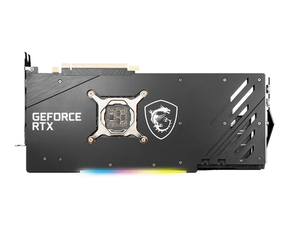 MSI GeForce RTX 3070 GAMING X TRIO backplate view