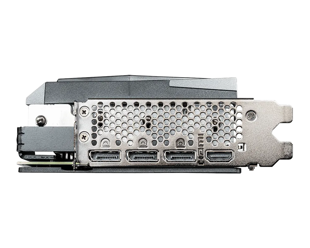 MSI RTX 3070 GAMING X TRIO output ports: three DisplayPort and one HDMI
