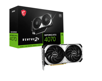 MSI GeForce RTX 4070 VENTUS 2X 12G OC front view