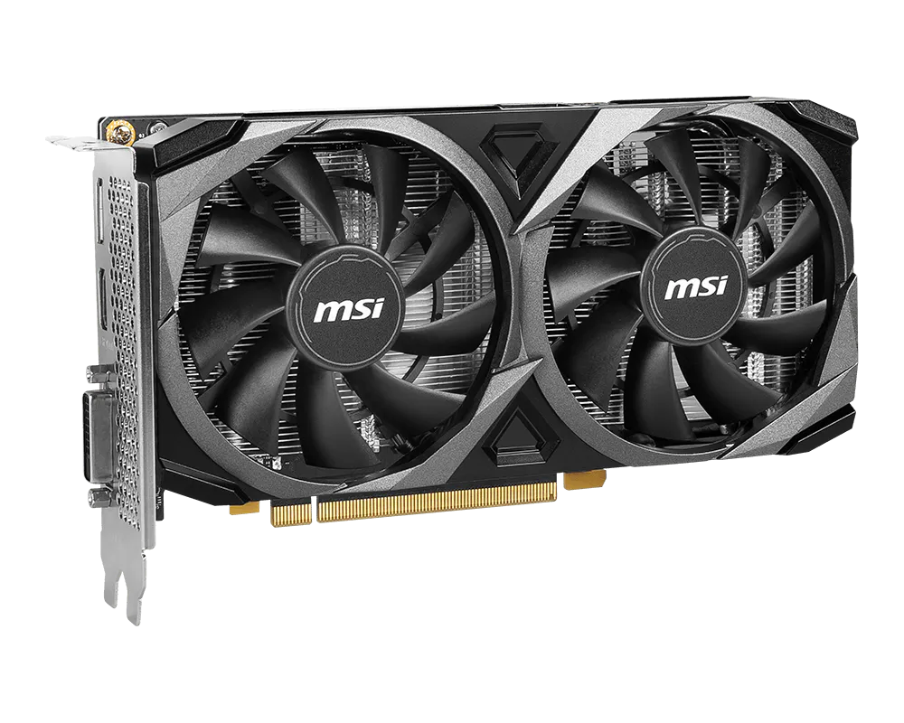 MSI RTX 3050 VENTUS 2X XS 8G OC original angled product image