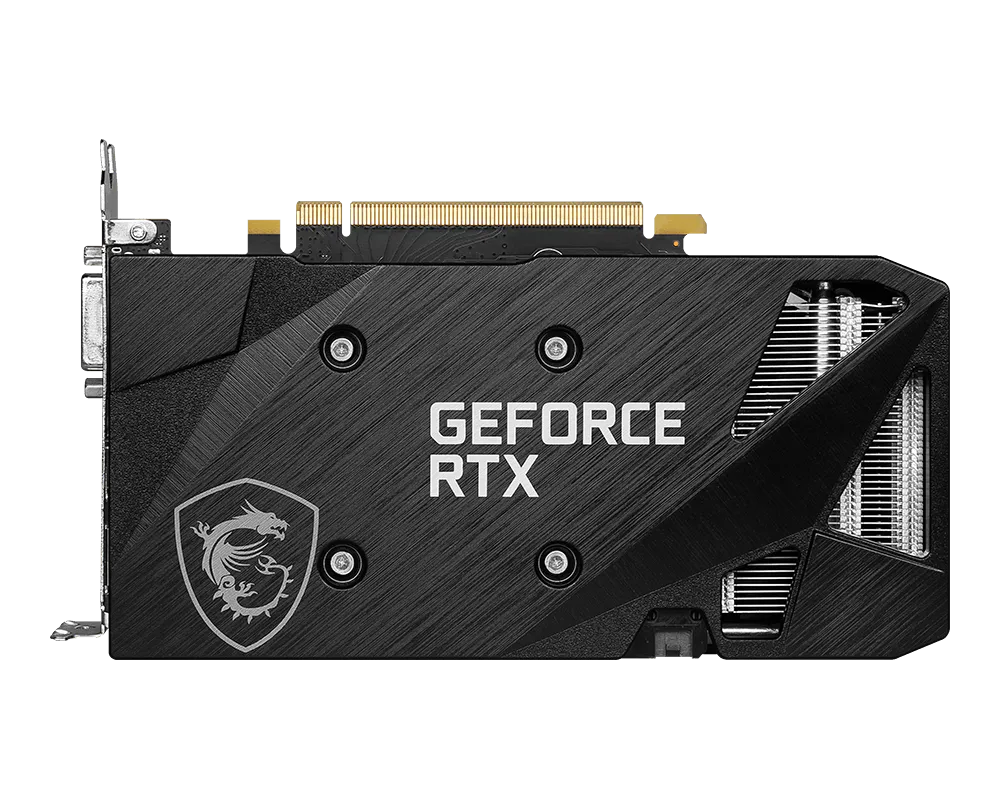 MSI RTX 3050 VENTUS 2X XS 8G OC original rear product image
