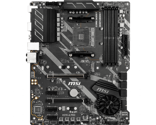MSI X570-A PRO ATX AM4 DDR4 motherboard front view