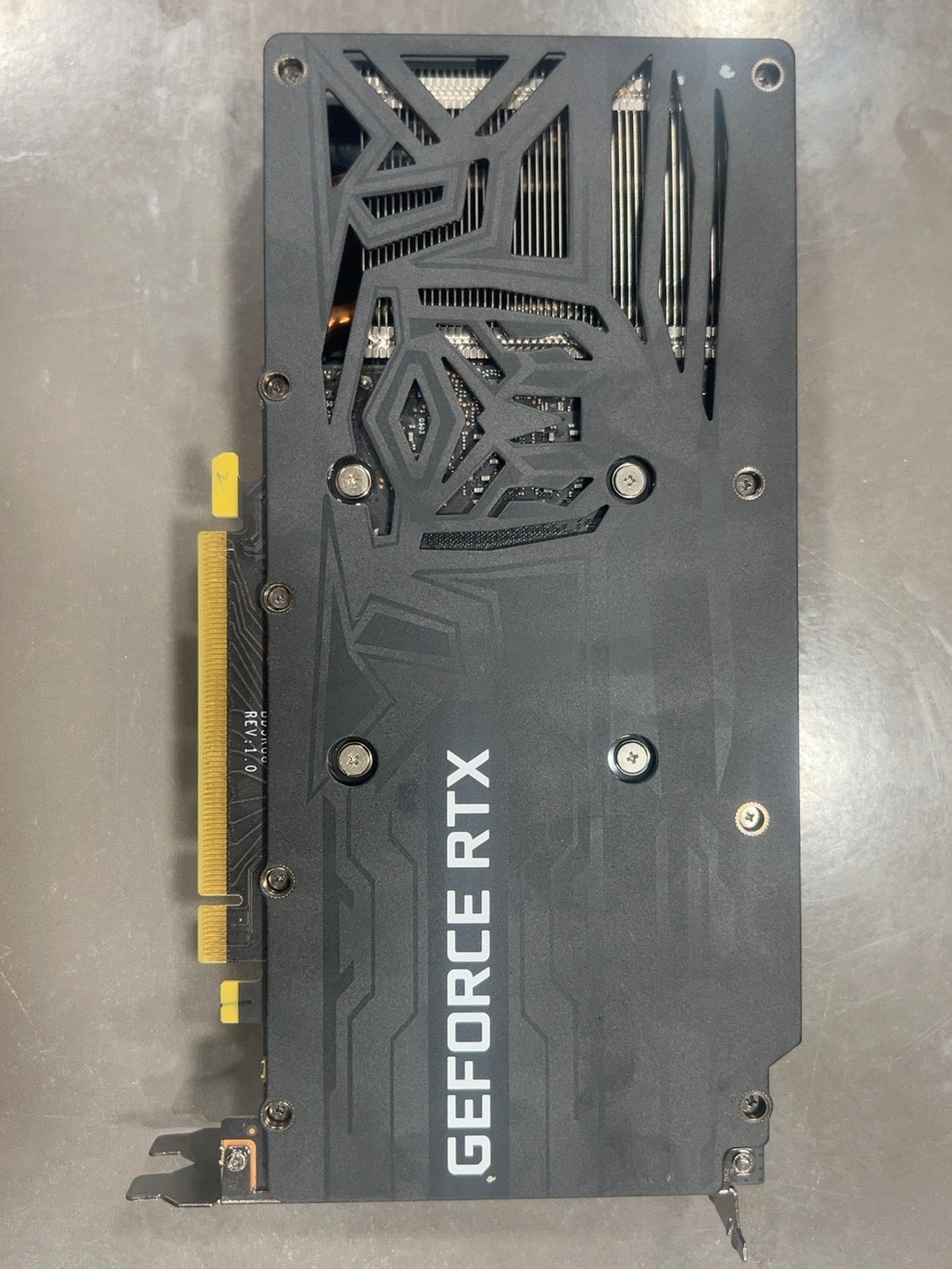 GeForce RTX 3060 12GB OEM graphics card back view