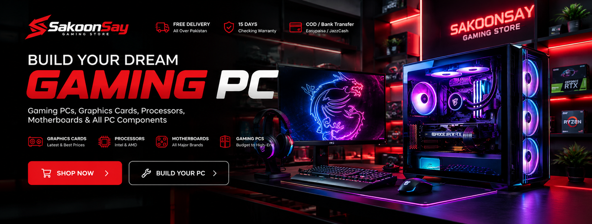 SakoonSay Gaming Store Build Your Dream Gaming PC hero