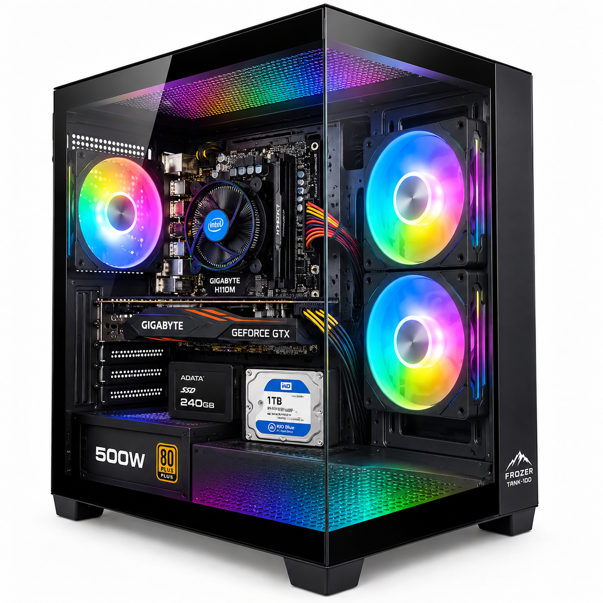 Frozer TANK-100 Black fully assembled i7-6700 GTX 1060 6GB 8GB RAM gaming PC illustrative image