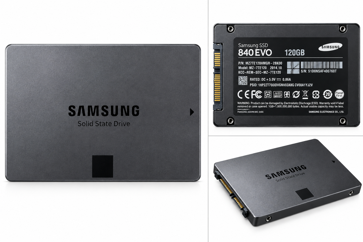 Samsung 840 EVO 120GB used 2.5 inch SATA SSD without box