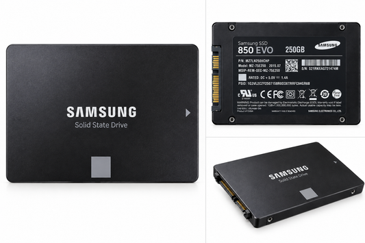 Samsung 850 EVO 250GB used 2.5 inch SATA SSD without box