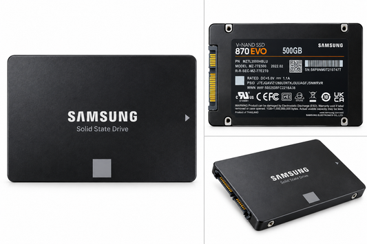 Samsung 870 EVO 500GB used 2.5 inch SATA SSD without box