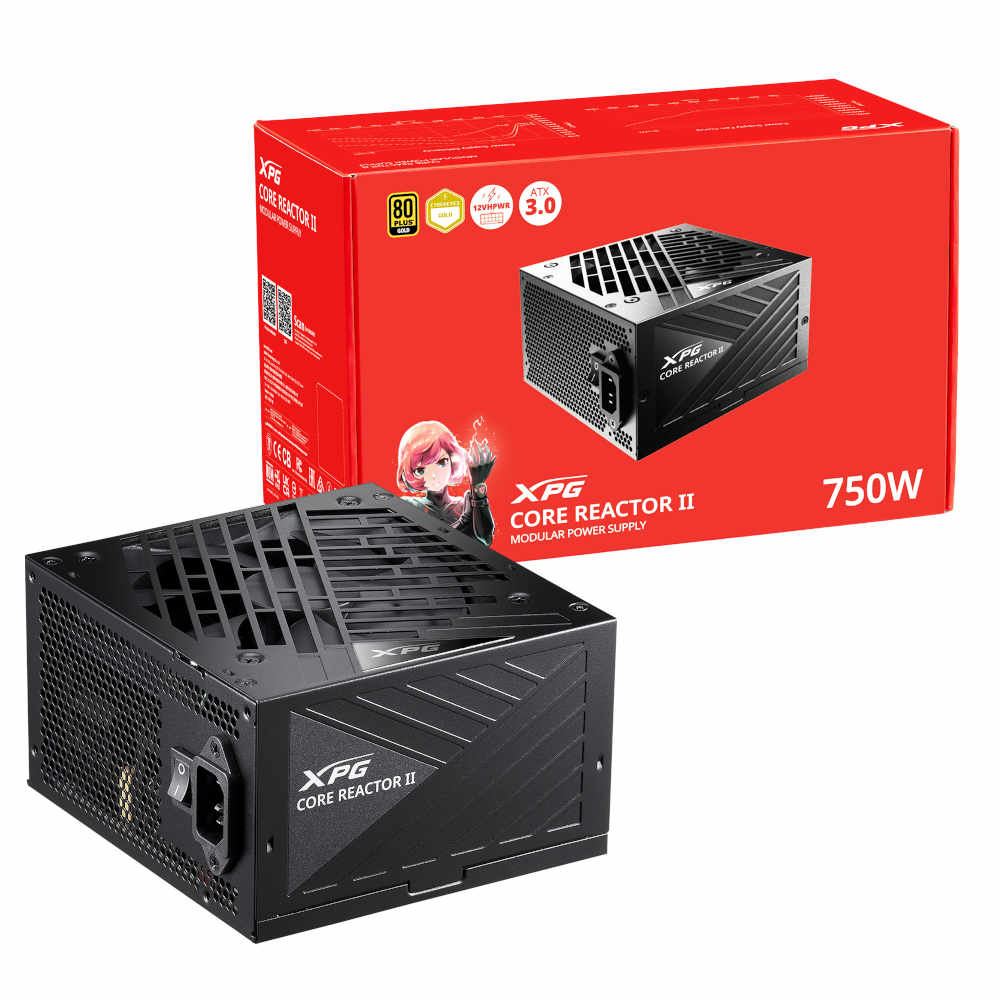XPG CORE REACTOR II 750W Gold ATX 3.0 PSU standard model with original retail box