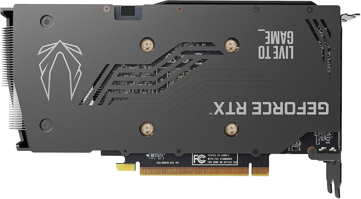 ZOTAC RTX 3060 Twin Edge OC 12GB without box - rear metal backplate view